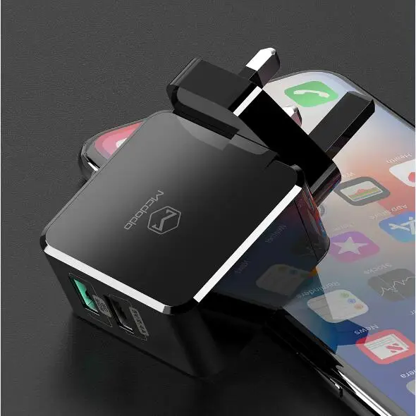 UK ЕС/Великобритания адаптер USB зарядное устройство 5A супер быстрая зарядка для HUAWEI mate 20 pro P20 Honor 10 зарядное устройство мобильного телефона для iPhone samsung S9 - Тип штекера: UK