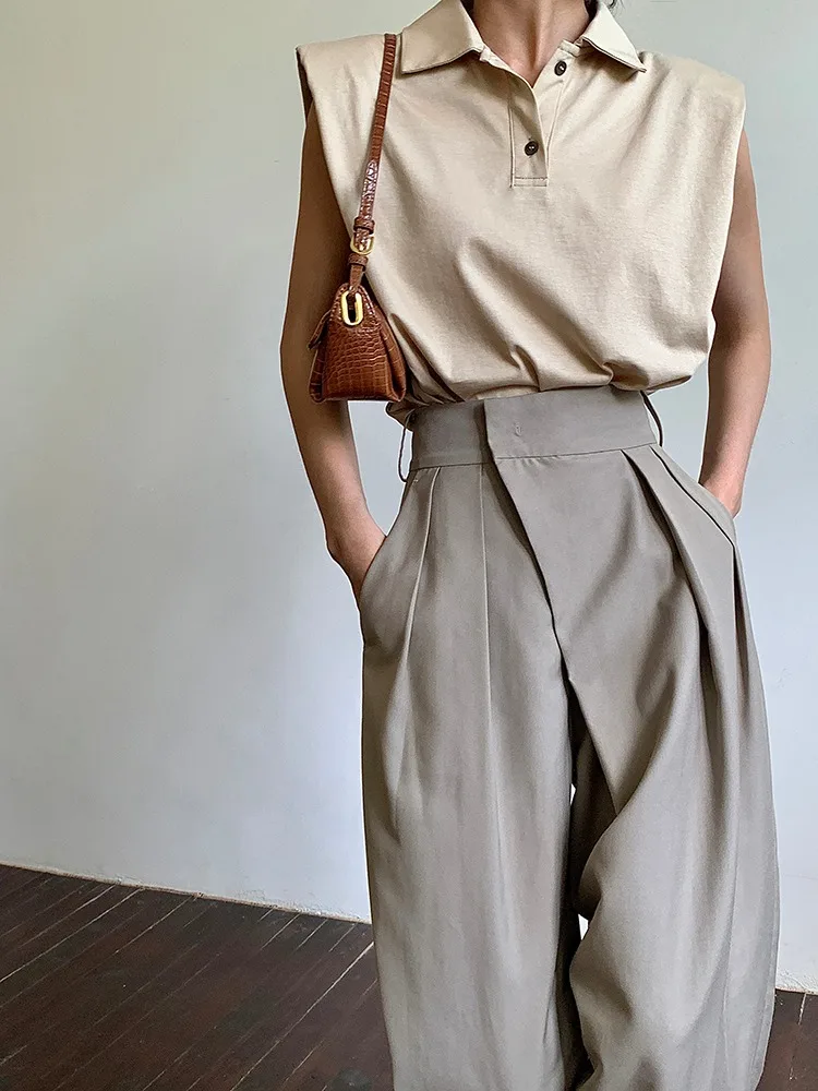 

Pants Women's Autumn and Winter Straight Loose Wide Leg Mop Pants High Waist Casual Loose Fashion Work Pants High Quality