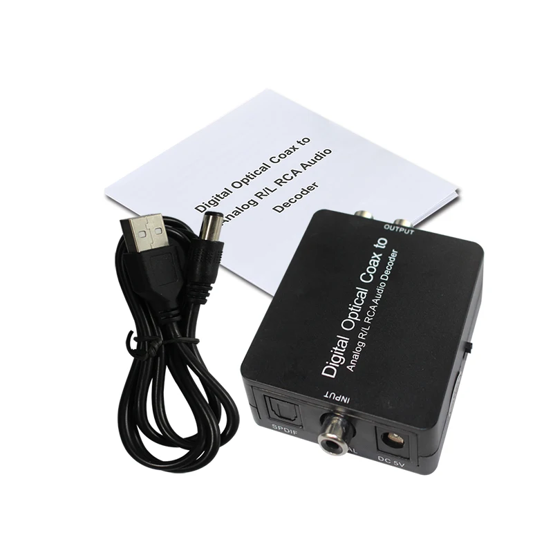 Цифро-аналоговый преобразователь аудиосигнала DAC Amp RCA разъем 3 5 мм усилитель для