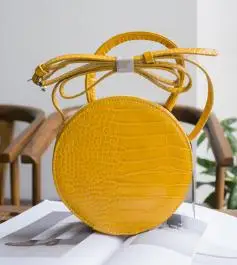 Yellow Новая осенне-зимняя сумка почтальон Дамская маленькая круглая сумка дамская бархатная дамская сумка INS Вельветовая модная круглая сумка - Цвет: Yellow