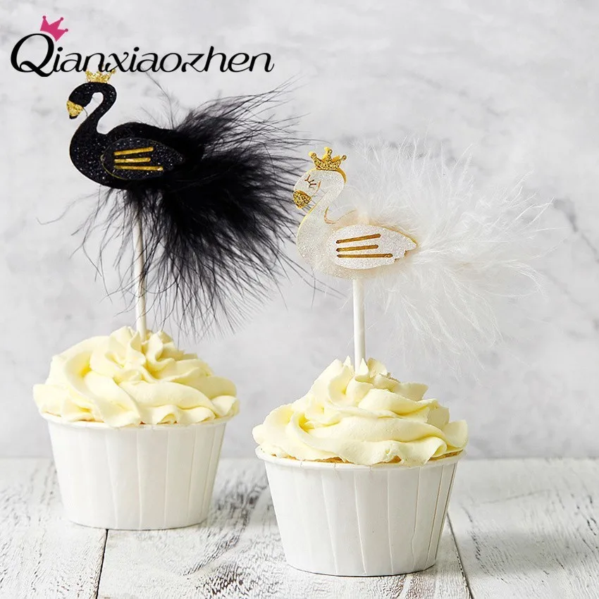 Лебедь Qianxiaozhen украшение для вечевечерние НКИ вечеринки в честь Дня Рождения