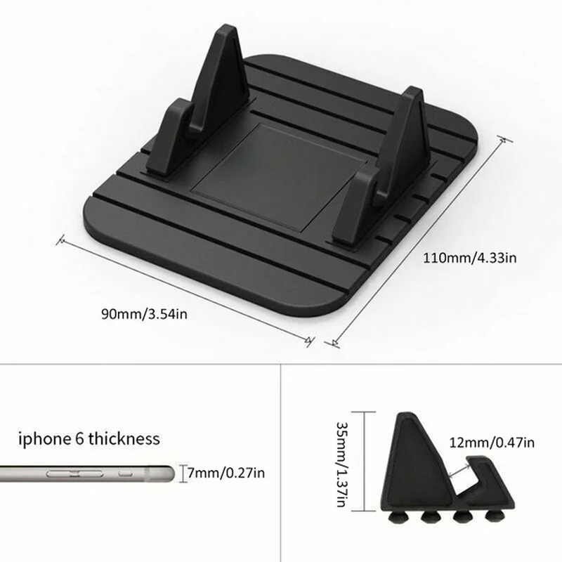 non slip car phone holder dashboard pad anti slide stable silicone gps bracket universal auto stand for iphone 12 xiaomi free global shipping