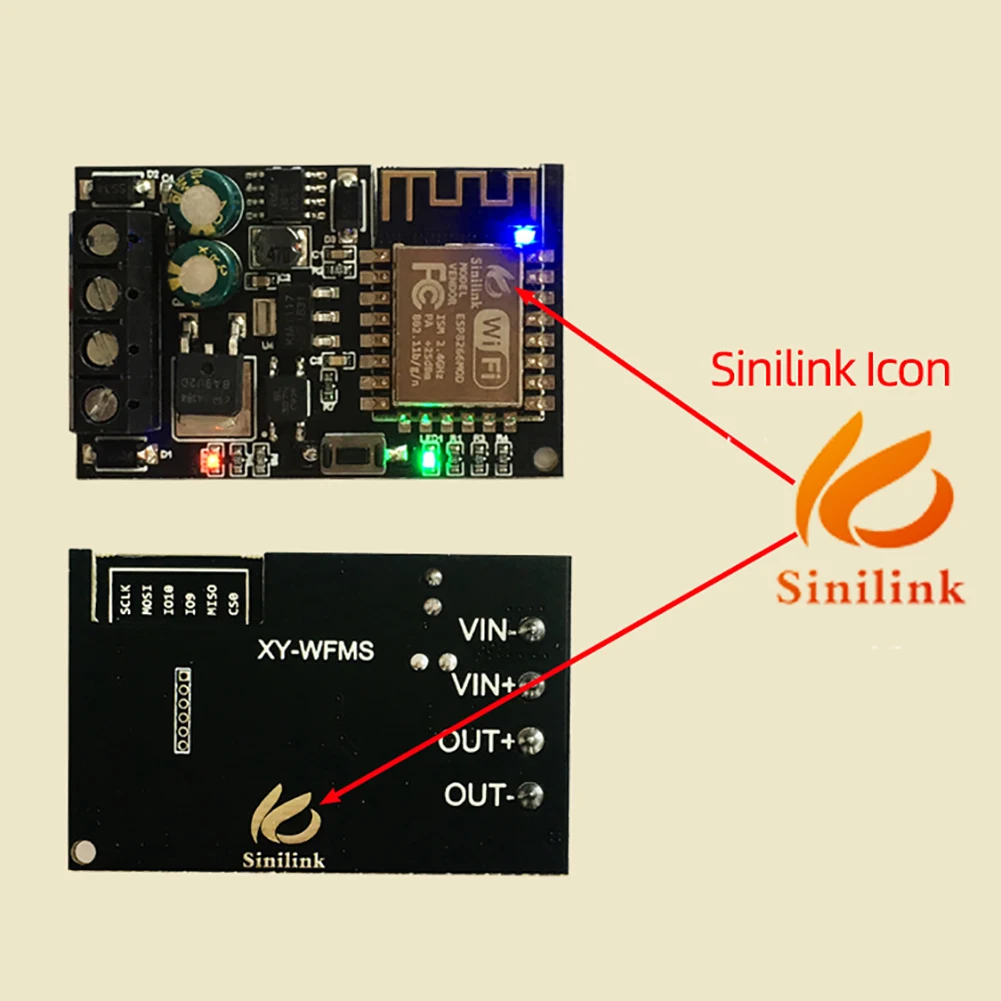 

RCmall 10Pcs XY-WFMS Sinilink WIFI Mobile Remote Controller Module 5V-36V Smart Home Phone APP