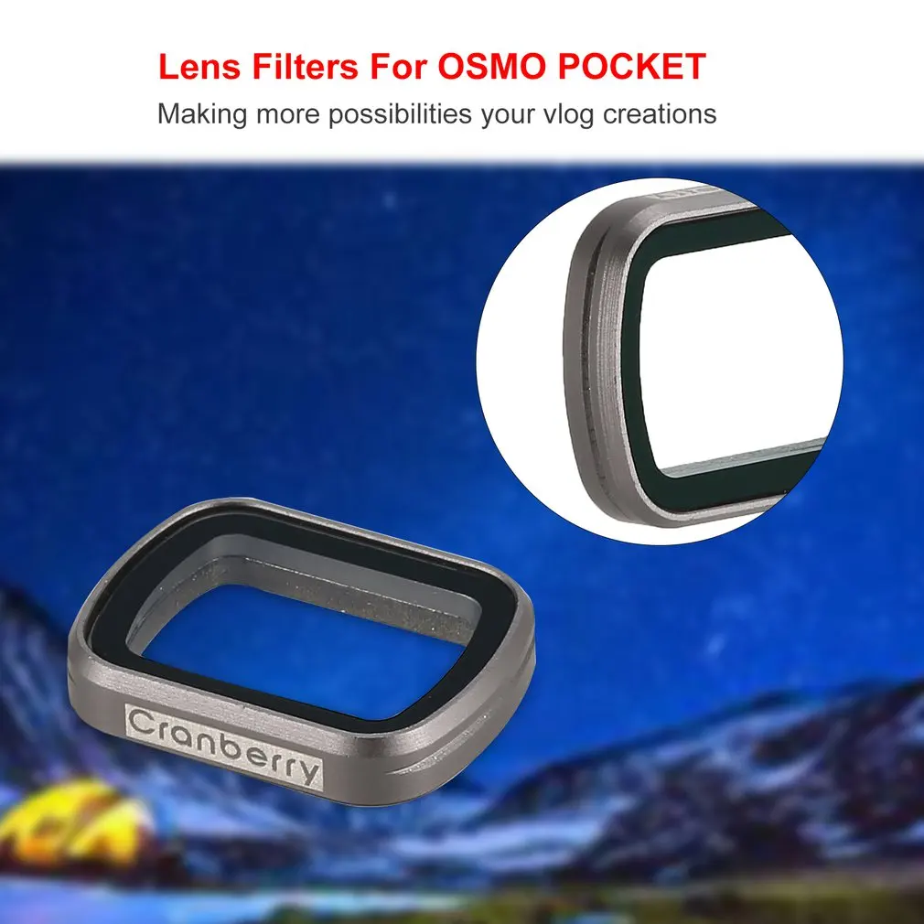 Cranberry ND/CPL/UV фильтры профессиональная оптическая линза Комплект для DJI OSMO Pocket Len
