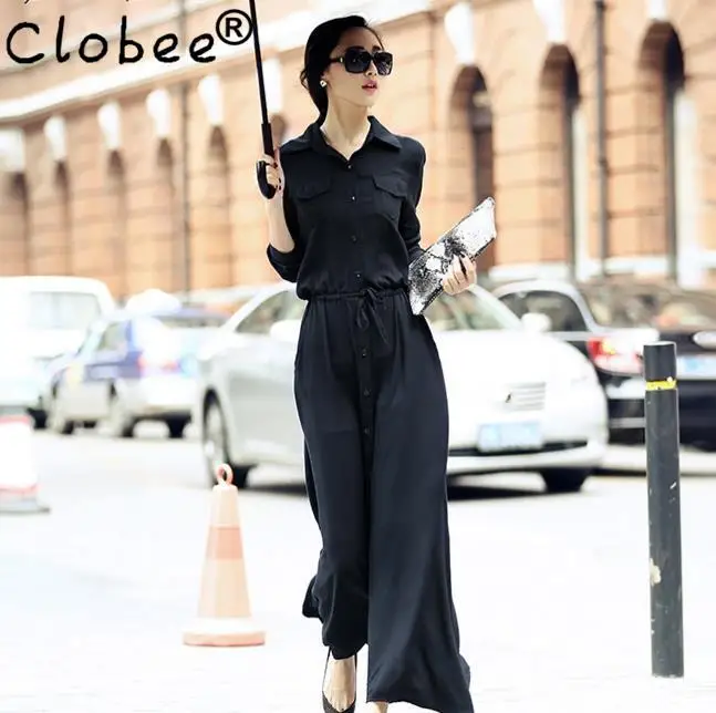 Женское длинное платье макси из хлопка и льна однотонное черное свободное