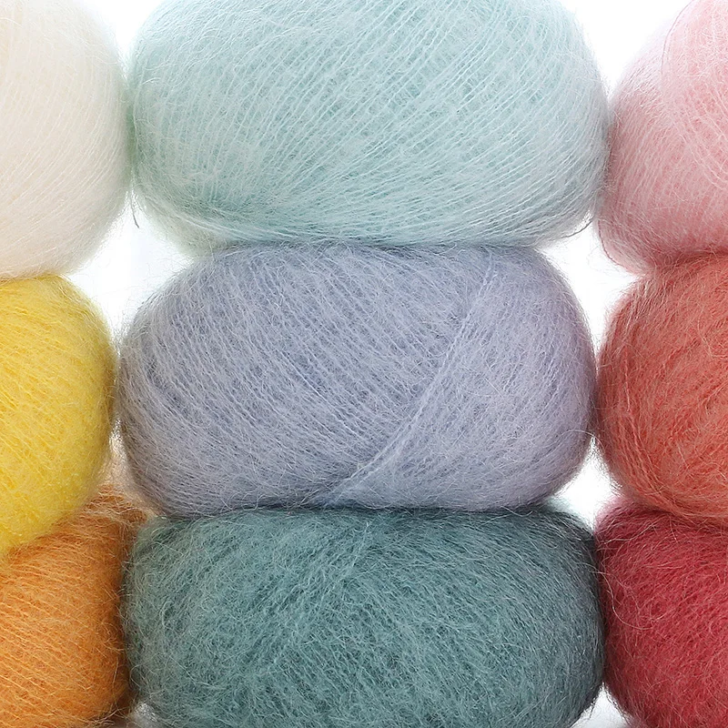 Сверхмягкая пушистая мохеровая пряжа 25 г/шар легкая ручная вязка шерстяная для