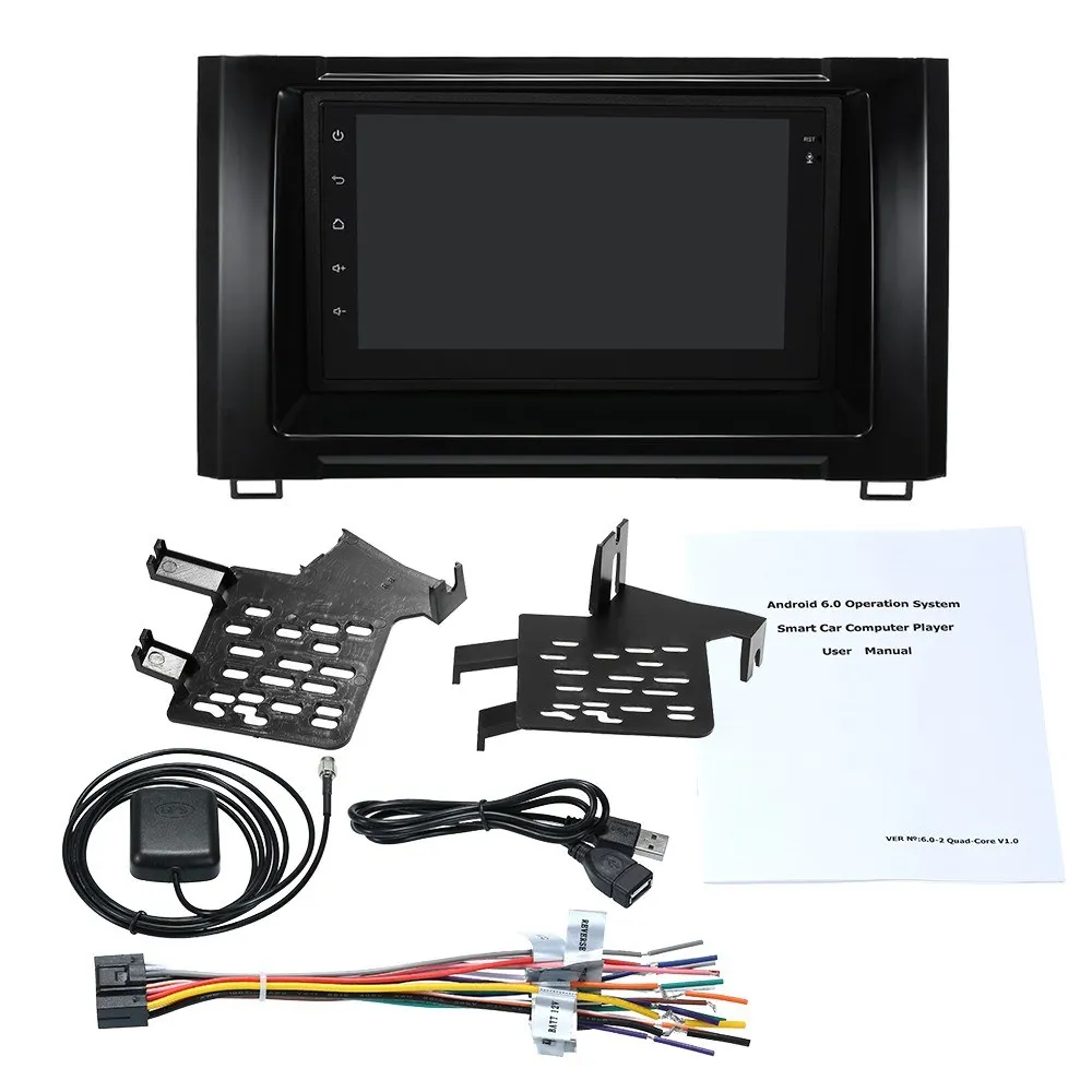 2Din HD сенсорный экран Android IOS стерео MP5 плеер радио USB для тундры портативное Cd часы