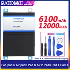 Аккумулятор для ipad 5 Air pad2 Pad 6 Air 2 Pad3 Pad 4 Pad 1 для ipad 1 2 3 4 5 6 A1484 A1395 A1396 A1547 A1403 A1416 A1315 A1219