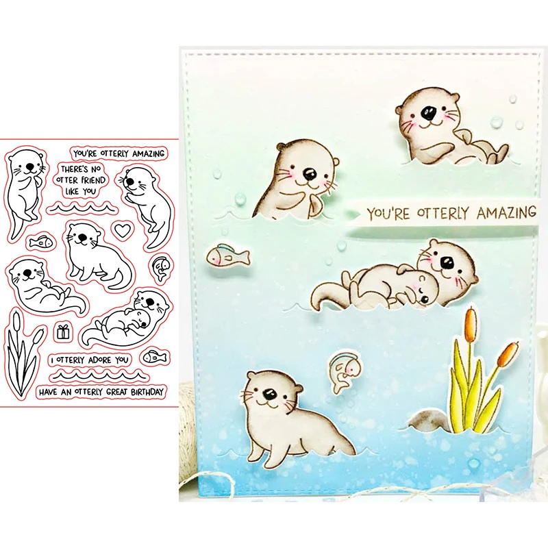 Милый морской лев маленькая рыба волна Подарочная коробка любовь художественные