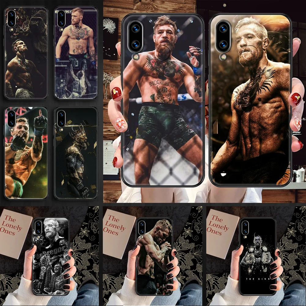 Боксерский чехол для телефона Conor McGregor Huawei Honor 6 7 8 9 10 10i 20 A C X Lite Pro Play Черный Модный