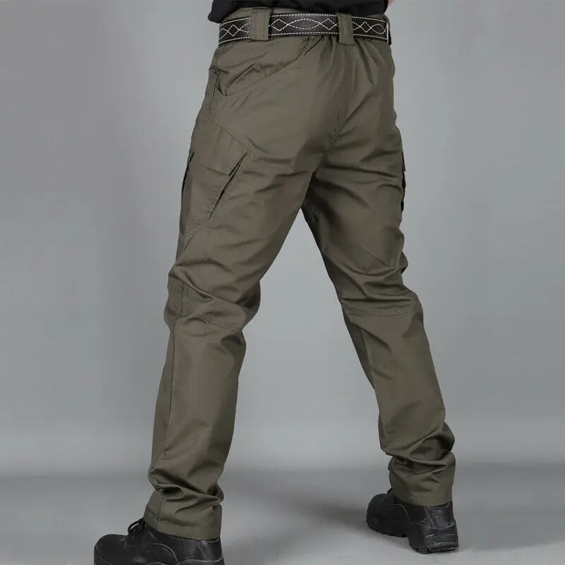 Брюки карго IX9 мужские тактические хлопковые эластичные штаны в стиле милитари