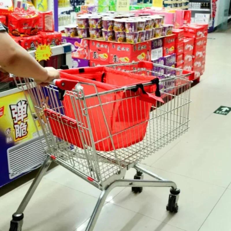 Многоразовая сумка для похода в магазин, сумка для продуктов с изоляцией, складная сумка для супермаркета, большая емкость, вмещает до 40 фунтов, сумка для хранения на колесиках