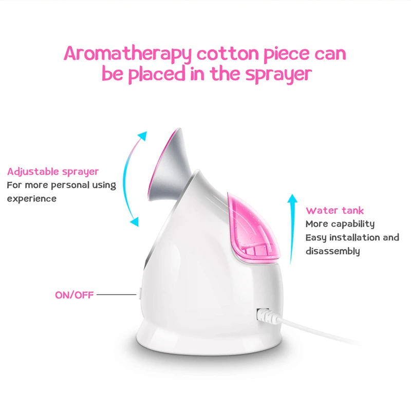 Профессиональный паровой аппарат для лица с горячим распылением ионный спрей