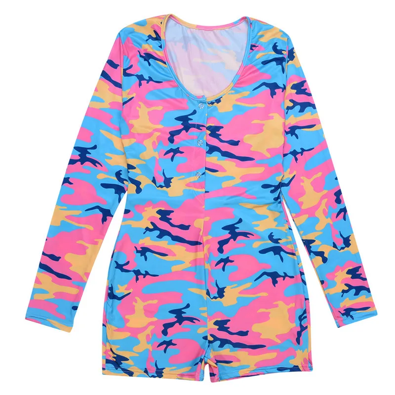 

2020 Fashion Womens Floral Long Sleeve Yoga Suit Romper Deep V Stretch Slim Playsuit Bodycon Sleeveless Jumpsuit Romper Trousers