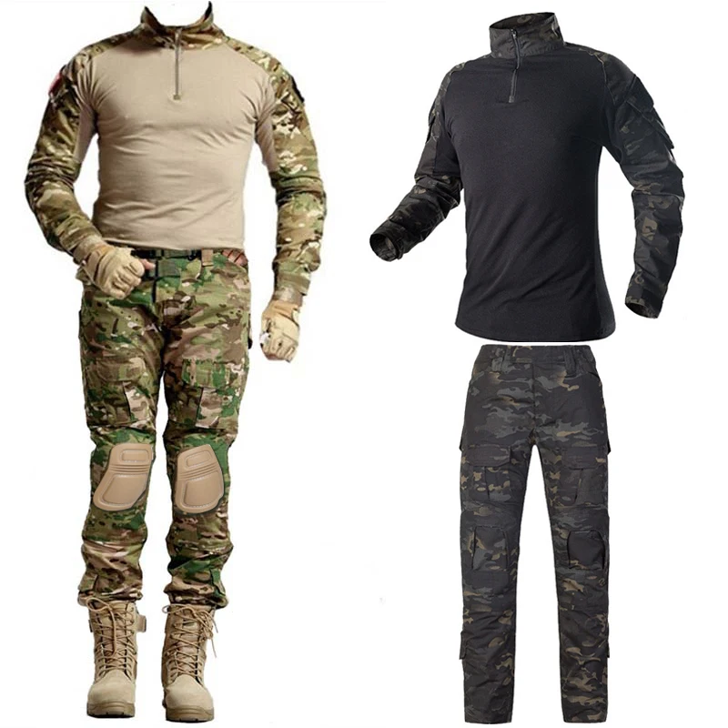 Outdoor Camouflage Shirt Military Hunting Shirt Tactical Combat Camouflage Shirt Fishing Trousers Military Uniform