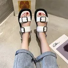 Сандалии COOTELILI женские на платформе 3 см, модные босоножки, базовая обувь с пряжкой, большие размеры 40