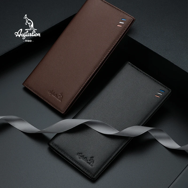 AUGTARLION мужские кошельки Классическая длинная сумка для карт мужской кошелек