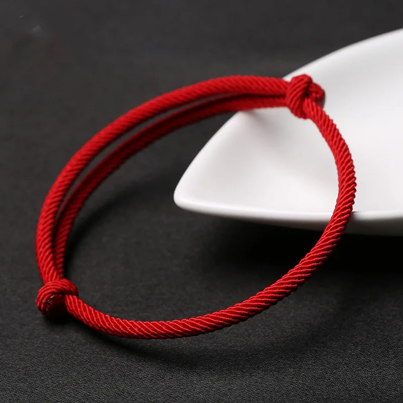 Lucky Red Rope Bracelet Women Men Handmade Woven String Couple Jewelry Adjustable Friend Gift | Украшения и аксессуары