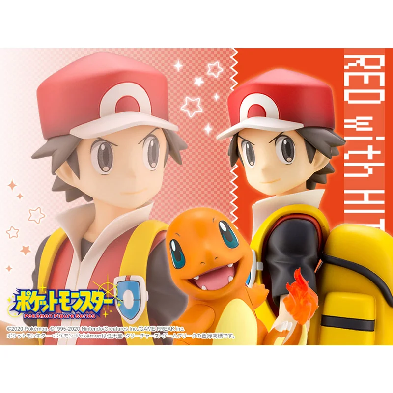 

Pokemon Ash Ketchum Red Charmander 1/8 Pokemon Figures Model Cartoon Action Anime Toys Gifts for Children