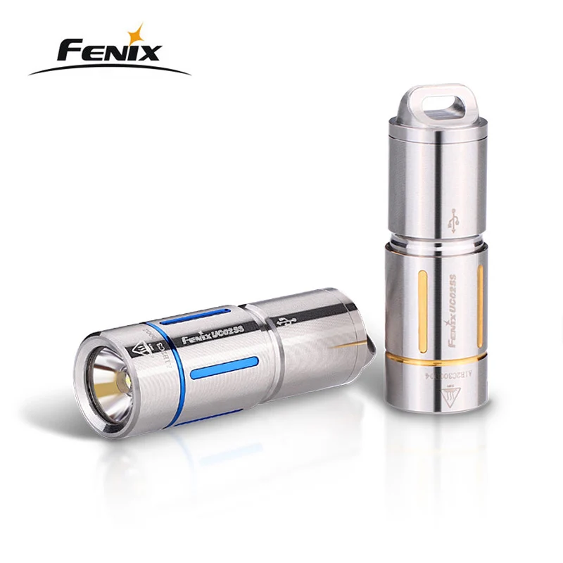 Новый фонарик из нержавеющей стали Fenix UC02SS 130 люмен Cree XP-G-S2/ 10180*1 в комплекте | Лампы