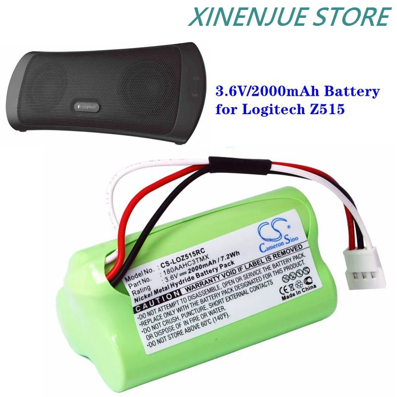 Беспроводной динамик 3 6 В/2000 мАч аккумулятор для Logitech Z515 180AAHC3TMX Cameron Sino Bateria EXW цена
