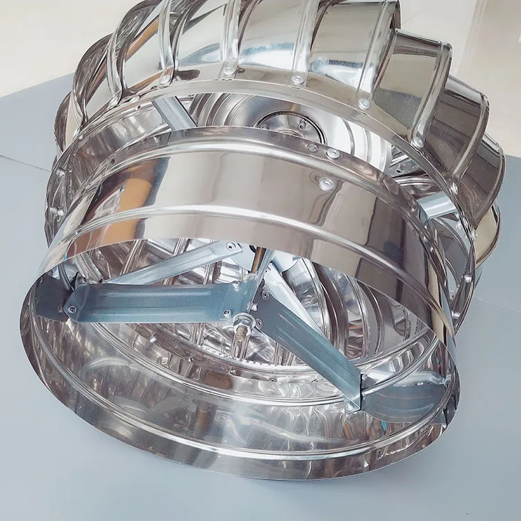 Бесмощный вентилятор для крыши из нержавеющей стали натуральный ветровой