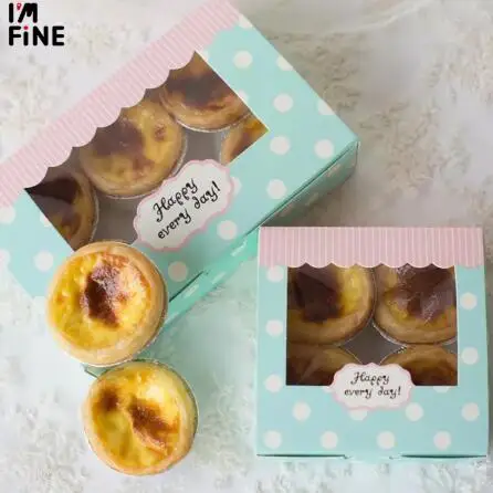 20 упаковочная бумажная коробка для печенья из крафт бумаги свадьбы торта с