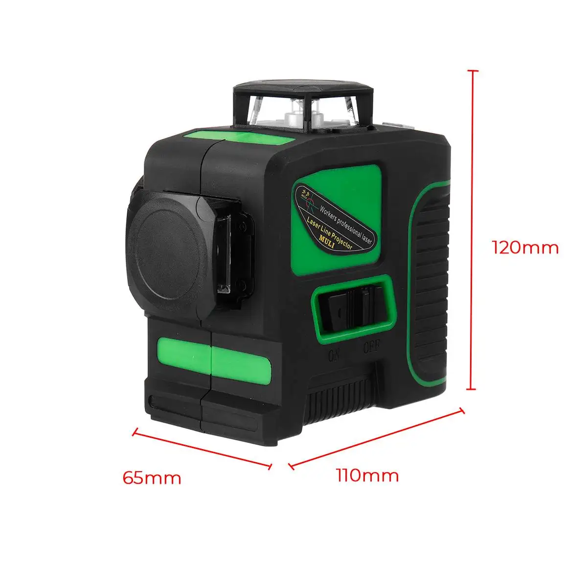 

12 Line 3D Laser Level 360 Cross Beam Self Leveling Measure Tool Kit Horizontal And Vertical Cross Green Laser Beam Line
