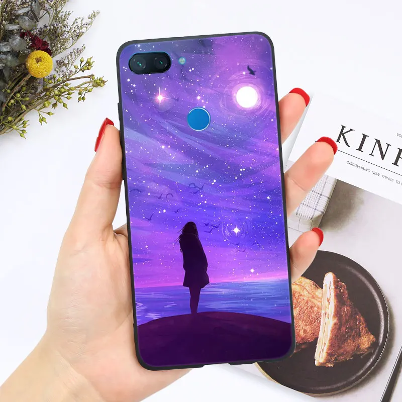 Черный чехол для Xiaomi mi 8 Lite A3 A2 Lite mi 9 SE 9T Pro Чехол-бампер Яркий глянцевый чехол из поликарбоната+ ТПУ