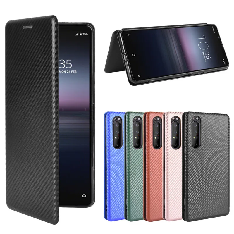 Чехол для Sony Xperia 1 II модный жесткий чехол 6 5 дюйма из углеродного волокна и