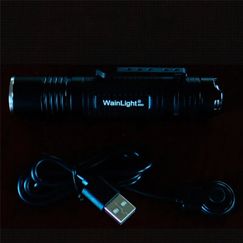 

WainLight BD03 XML2 540LM 6500k EDC Flashlight 5V USB Rechargeable Aluminum Alloy Powerful Camping Light Torch Lantern Spotlight