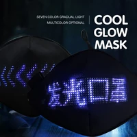 led luminous mask party mobile phone app edit pattern text bungee advertising display mask gift decor