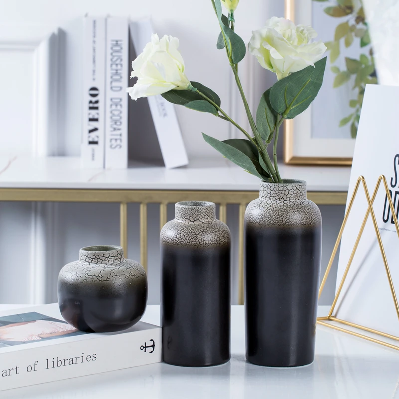 

Fashion Chinese Ceramic Vase Decorative, Set of 3 Flower Bud Vases For Home Decor