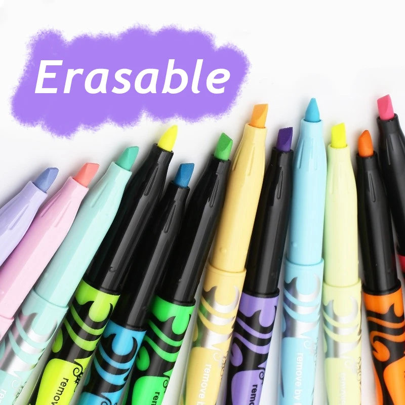 

Стираемая флуоресцентная ручка-маркер, яркий цвет для учетной записи, товары для школы и офиса