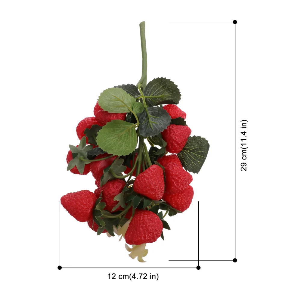 

Artificial Strawberries Rich Red Fake Strawberry Faux Holly Berries (Red)
