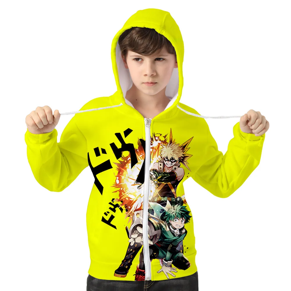Толстовка с капюшоном в стиле аниме Моя геройская Академия | Мужская одежда