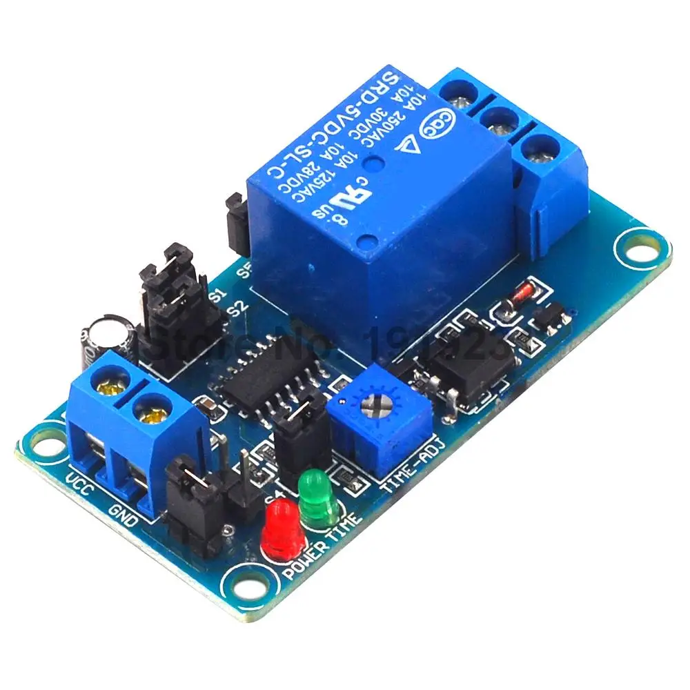 Релейный модуль переключателя задержки 5 в постоянного тока поддерживает