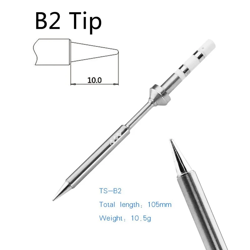 

Mini 65W TS100 Digital OLED Programmable Pocket-Size Smart Mini Soldering Iron Station Kit STM32 Chip (B2 Tip +BC2 Tip)