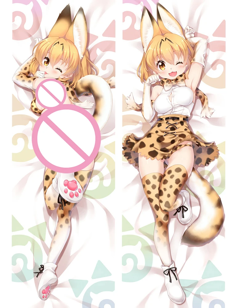 Наволочка для подушки в стиле аниме Друзья кемоно наволочка с принтом дакимакура