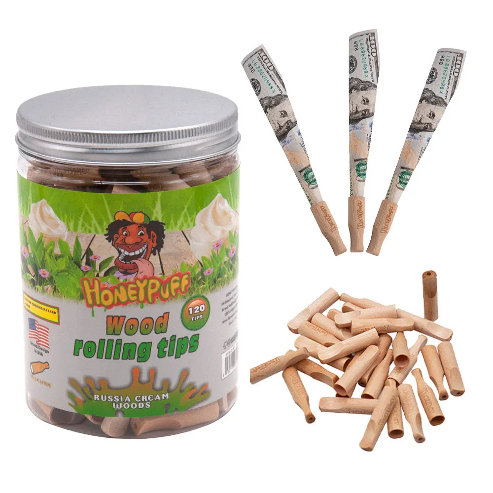 60 ~ 120 наконечников из натурального дерева наконечники для рта с ароматом курения