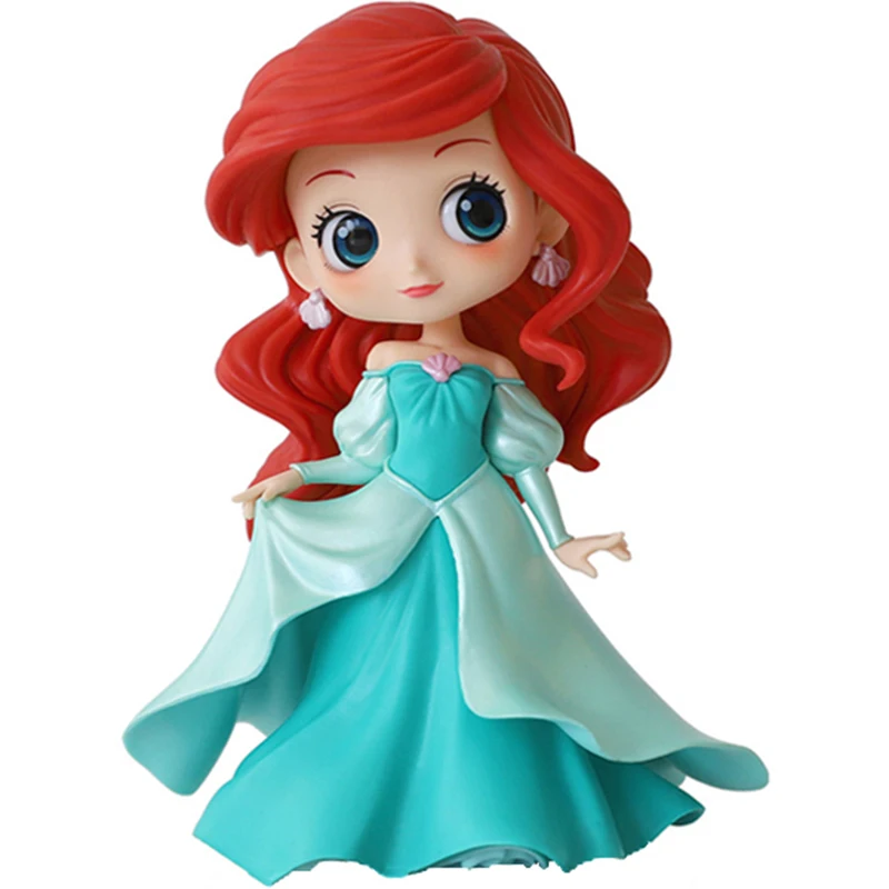 

Original Bandai Kawaii Qposket The Little Mermaid Ariel 5-15Cm Pvc Action Figure Figurine Collection Model Toys Girl Gift
