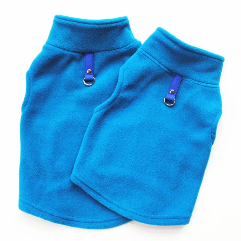 Костюм для домашних животных на осень и зиму модный флисовый жилет с