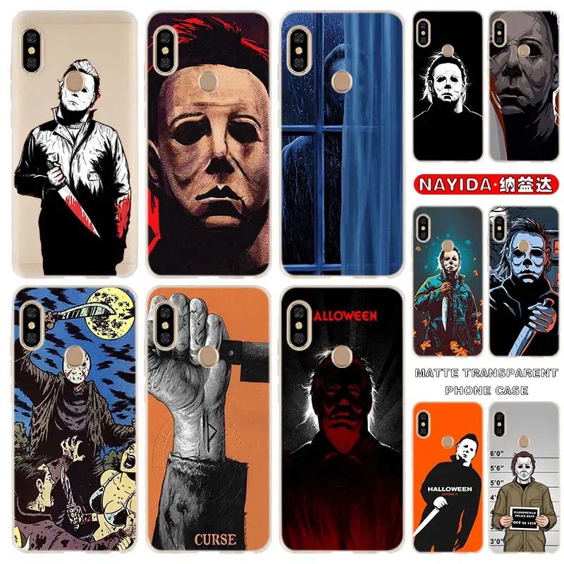 

Soft Silicone Case For Xiaomi Redmi Note 11 10 9 8 7 Pro Max 10s 9s 8t 4G 5Gr Curse Of Michael Myers Horror Movie Fundas