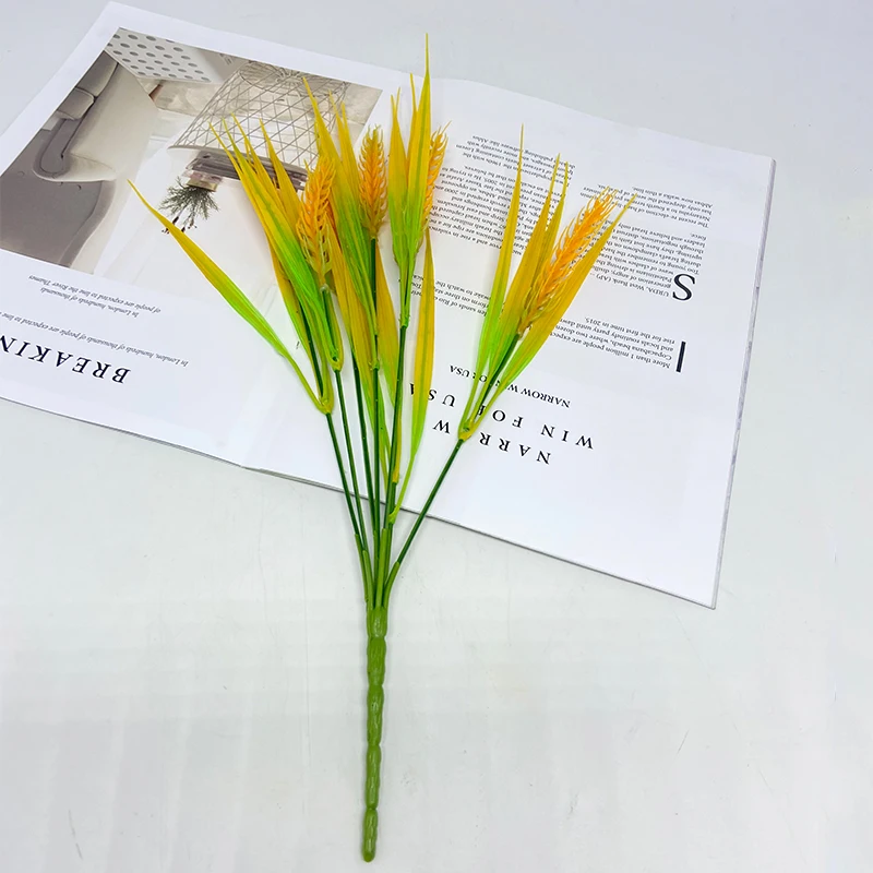 Искусственная пшеница цветок с шипами букет из риса пшеничная солома