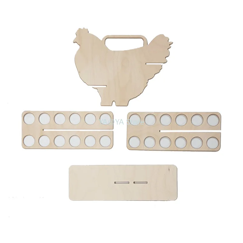 

2021 New Creative Kitchen Storage Rack Removable Wooden Egg Storage Rack Large Capacity Egg Storage Box Kitchen Storage Box