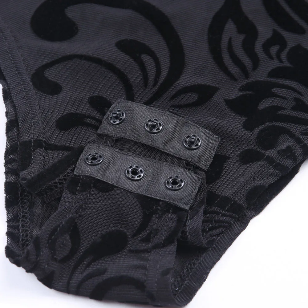 

2021 Summer Western Style Teddies & Bodysuits High Street Fashion Design Casual Tight Sexy Net Yarn Perspective Lace Solid Color