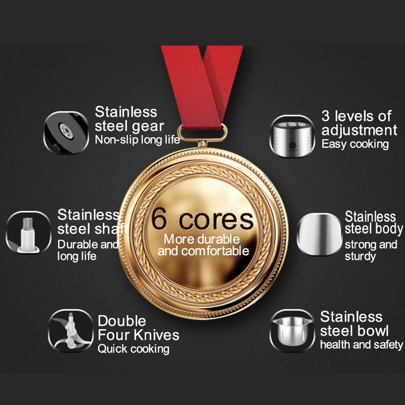 Мощная многофункциональная электрическая мясорубка 3л устройство для пищевой