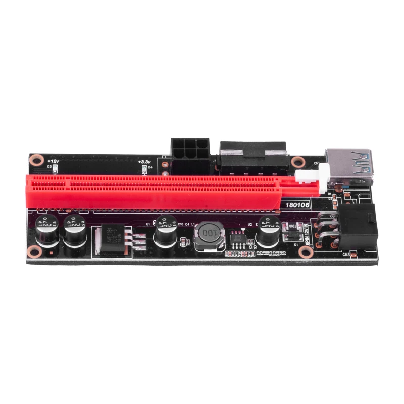 Новинка Райзер 009 PCIE 1x 4x 8x 16x Extend PCI-E 009S для видеокарты USB 3 0 двойная 6-контактная