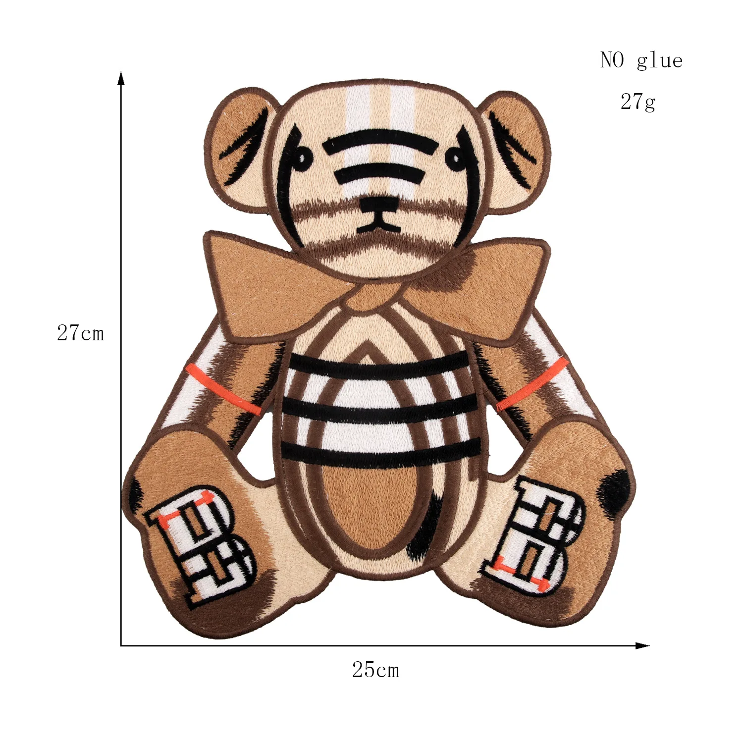 

Patch AppliquesNewSew on Large Size Clothes Patches Water soluble Embroidery Bear Badges T-shirt Down Jacket Beautify Patches D