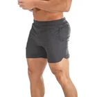 Новые летние мужские Повседневное узкие шорты для спортзала Фитнес тренировки плавки мужские блины для кроссфита Короткие Штаны Твердые Тонкие Пляжные шорты